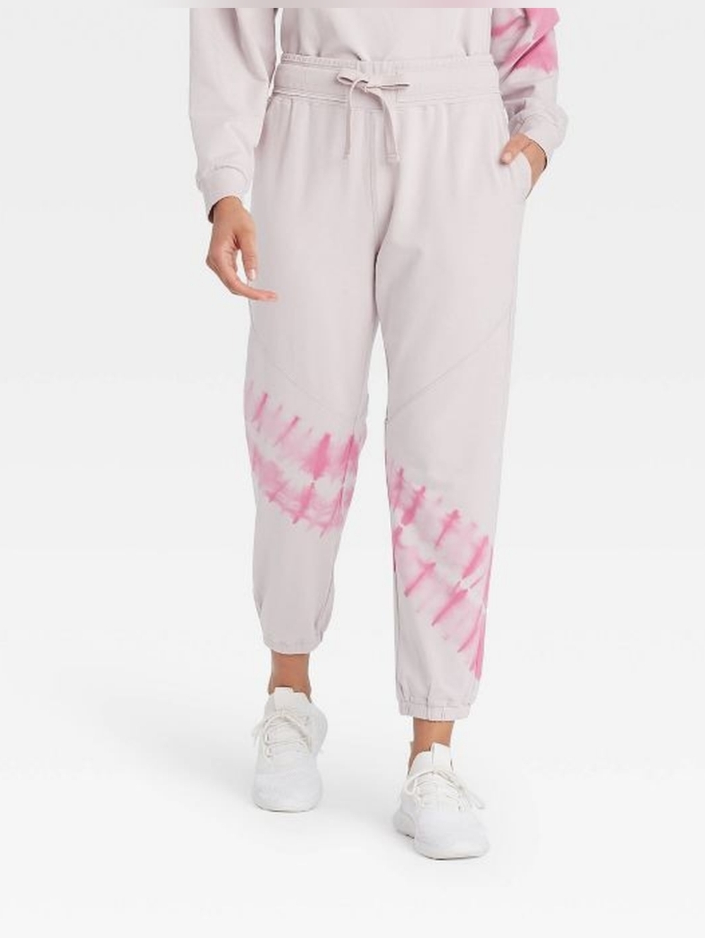 JoyLab Pink High-Rise French Terry Sweatpants Womens Size Large